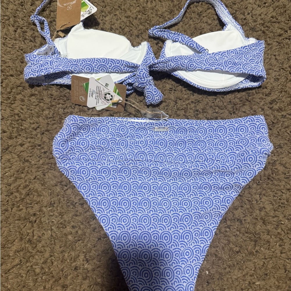 Blue Patterned Bikini Set - Picture 7 of 8
